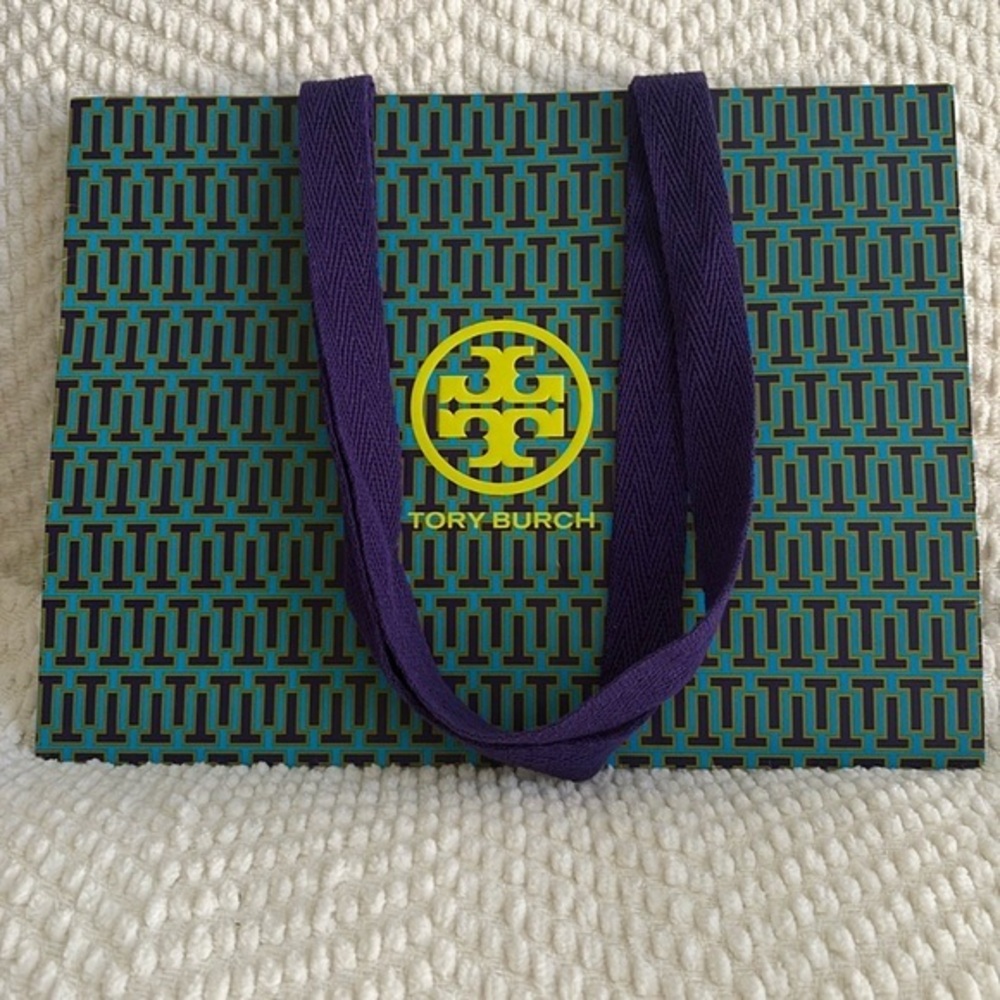 Tory Burch, authentic heavy duty tote bag paper 9“‎ x 12“